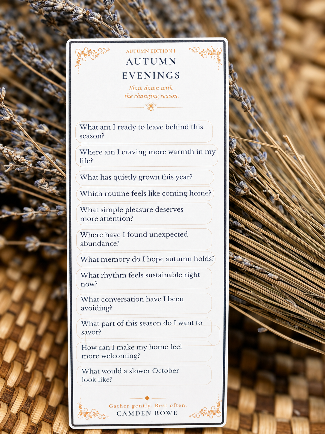 Prompt Library Seasonal Collection —  Autumn Evenings